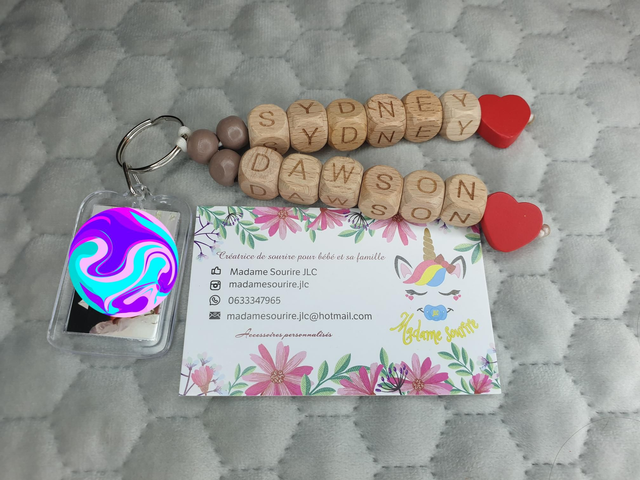 Porte Clés photo 2 Branches Liées 