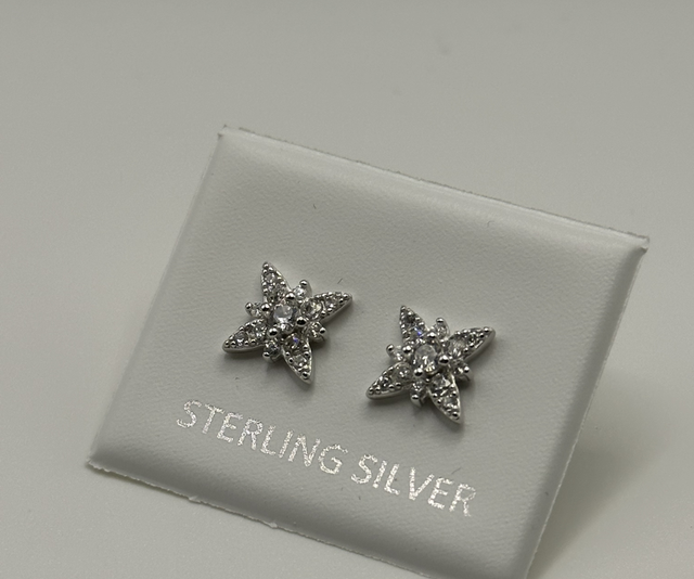 CZ Diamond Stargazer Earrings