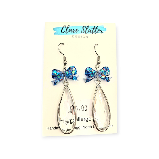 Bow and Crystal dangles
