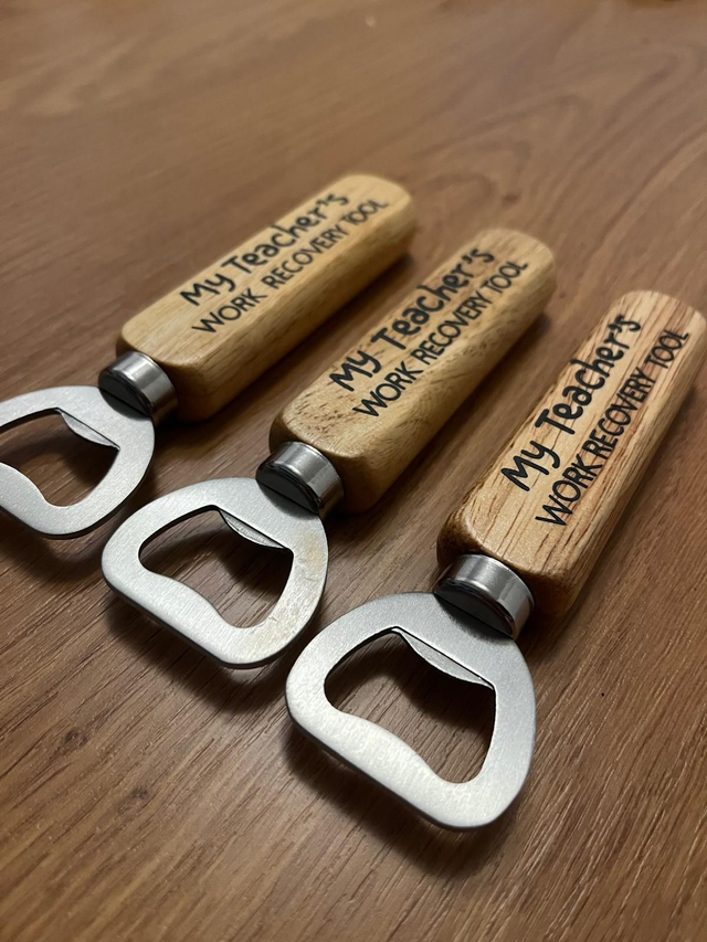 Teacher bottle opener