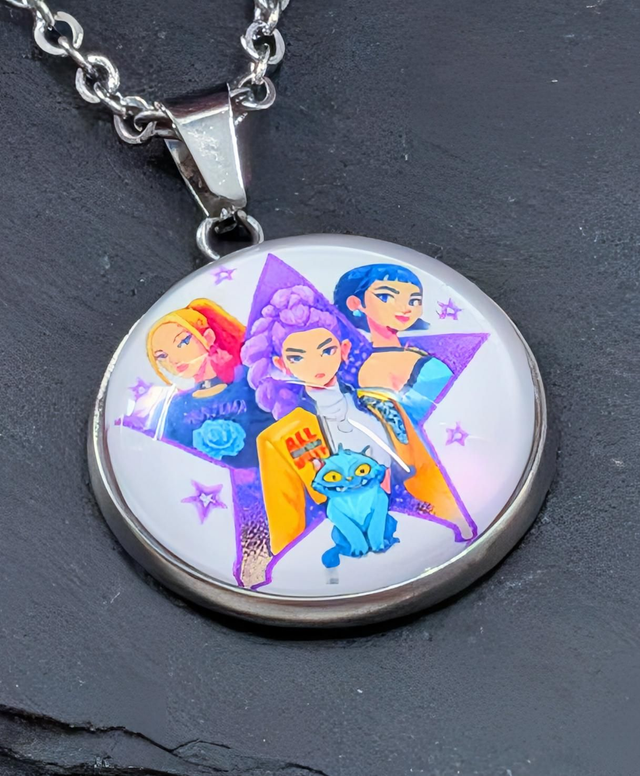 Stainless Steel K-Pop Huntrix Necklace
