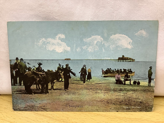 Skegness, View &amp; Portrait, Lincolnshire, posted vintage Shurey&#039;s Publications postcard Our Ref No. R734 £2.50