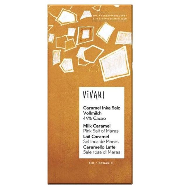 Vivani Caramel Inka Salz 80g Tafel