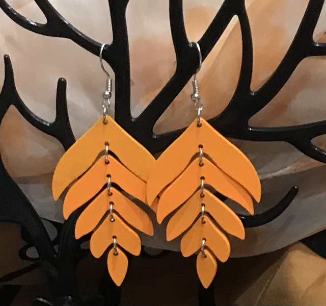 Orange Dangling Earrings- PODE25