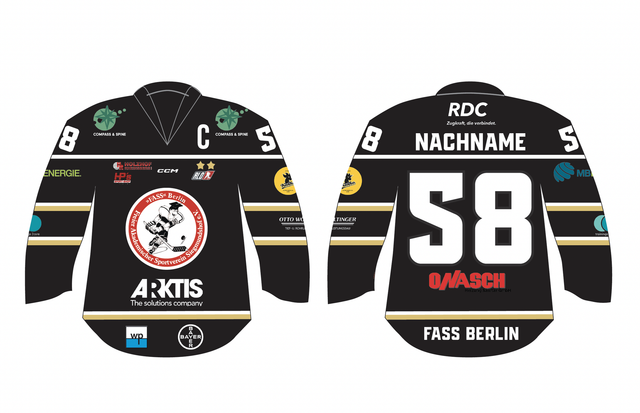 FASS Berlin Home-Trikot 25/26 – mit Wunschname & Wunschnummer