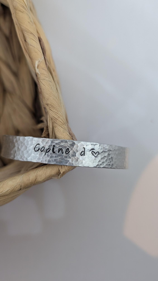 Jonc gravé &quot;copine d&#039;♥️&quot;