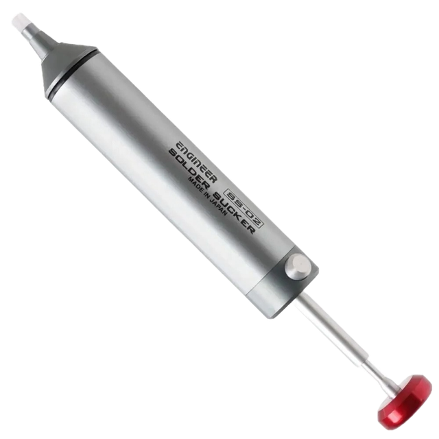Engineer SS-02 Solder Sucker De-Soldering Pump with Silicone Nozzle
