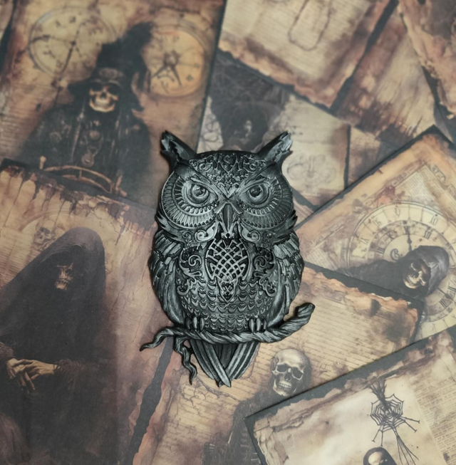 Statua Gufo da parete - Protezione e Saggezza