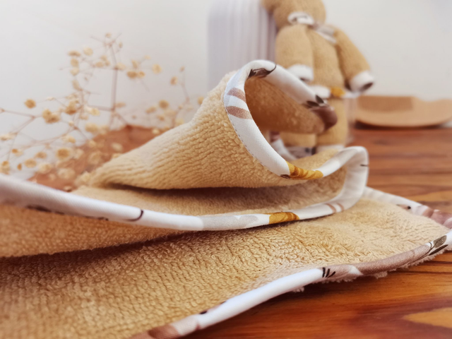 Débarbouillette en bambou Moka Cannelle