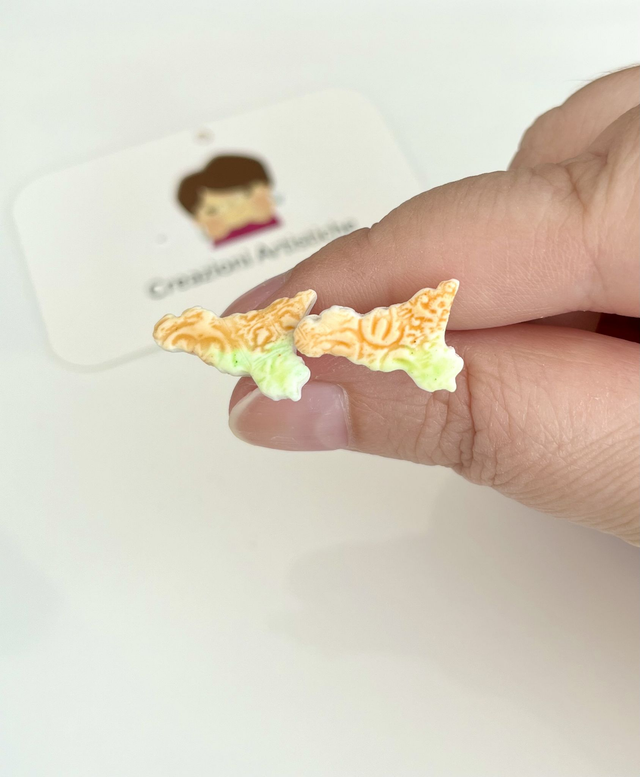 Orecchini Sicilia con Maioliche in rilievo