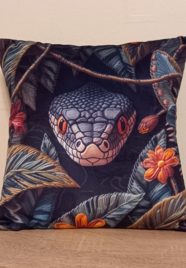 Snake Premium Velvet 18" Cushion