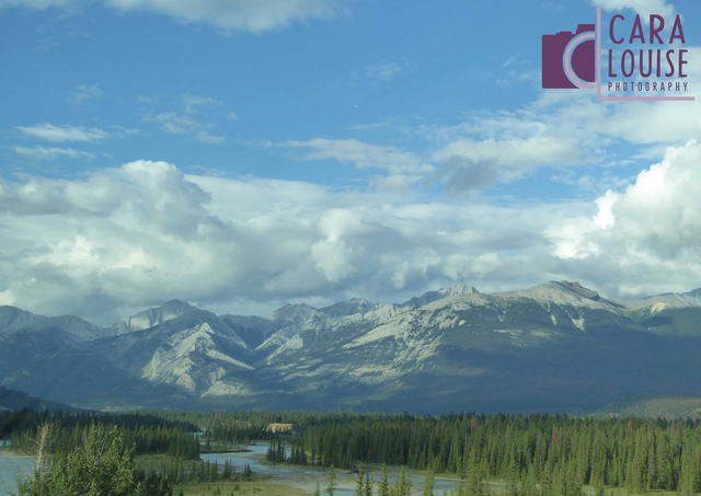 Watercolour Mountains Card