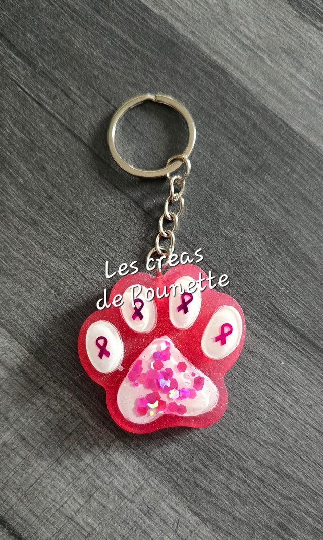 Porte clés octobre rose