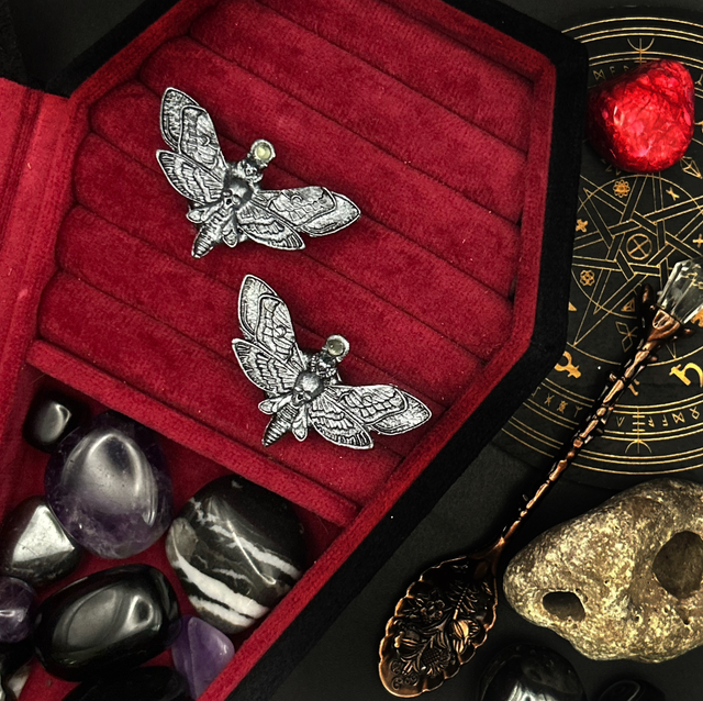 Death moth cufflinks
