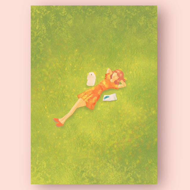 Illustration « magie verte » A4