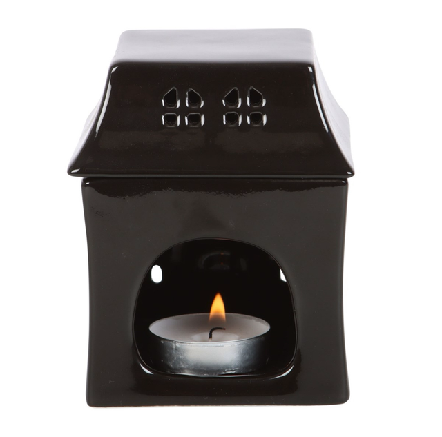 🎃 Haunted House Oil Burner – Gothic Halloween Wax & Fragrance Oil Warmer