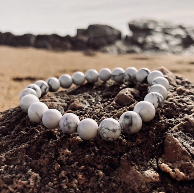 Bracelet Howlite A Zimbawe