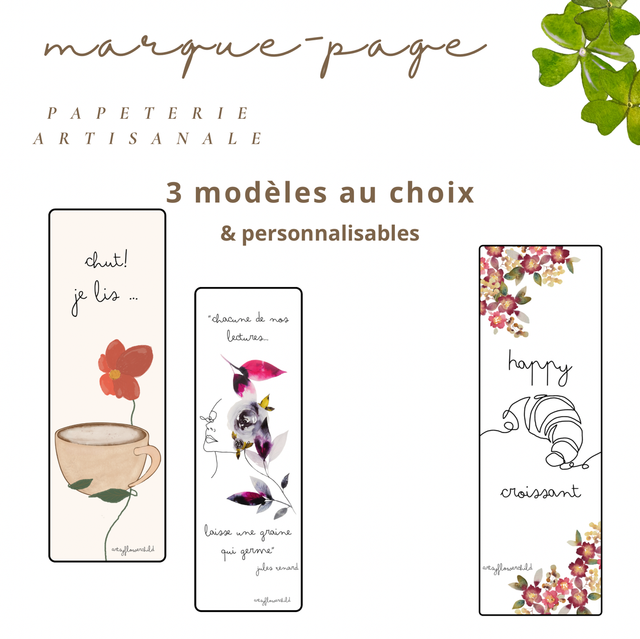 Marque page illustré 