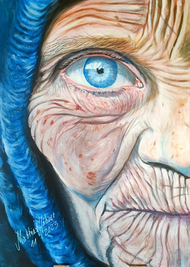 Gemälde "Erfahrung" - Unikat inkl. Rahmen