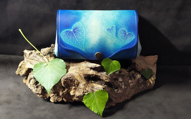 Porte Monnaie Soufflet- Cœur de Lierre