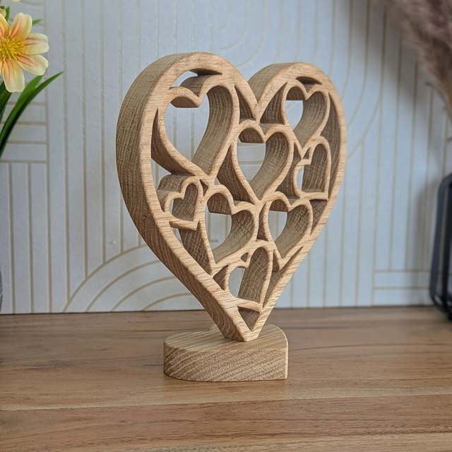 Coeur coeurs en chêne massif