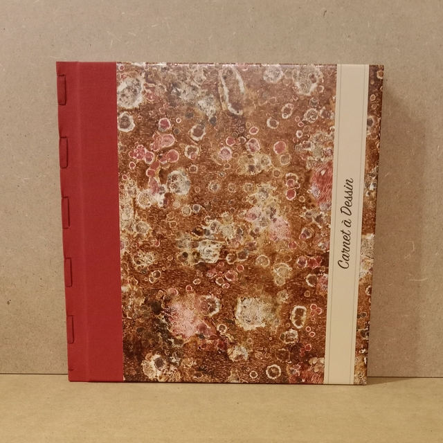 Carnet à dessin Terre/Marbré