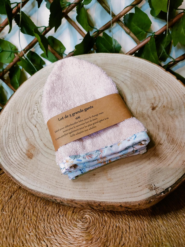 Lot de 5 Demi gants rose pâle