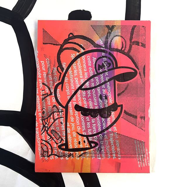 Xylo MARIO Trajectoire fluo 18x24 cm sans cadre