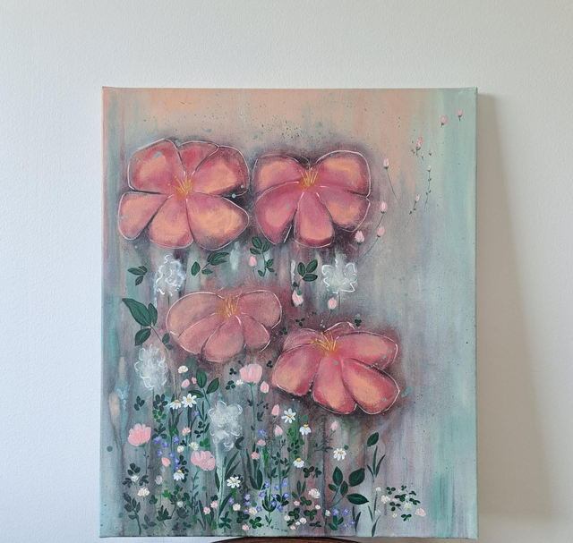 Akryylimaalaus 50 × 61