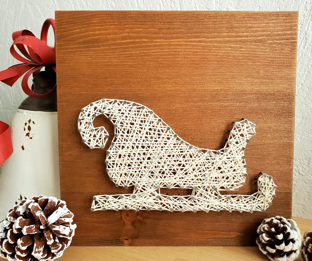 Kit String Art Traineau de Noël