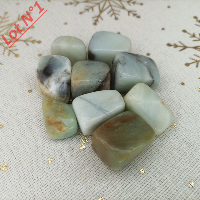 Amazonite / Pierres Roulées / Lot N° 1