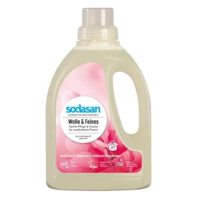 Sodasan Wolle &amp; Feines Waschmittel, 750ml Flasche