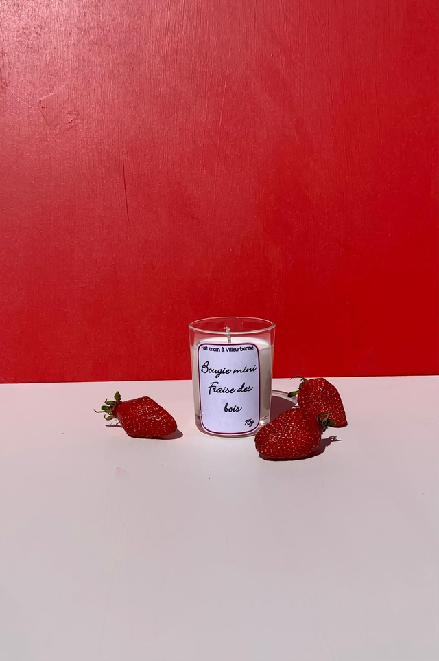 Bougie mini fraise des bois 70g