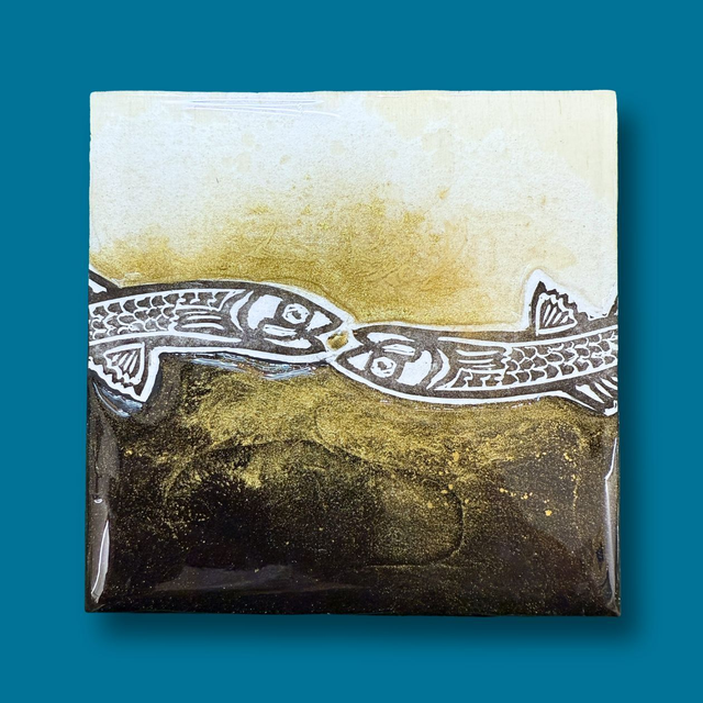 12x12 Kissing Anciöe-nero/oro