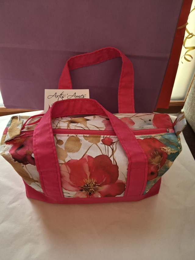 Trousse de toilette à anses Fleurs de printemps