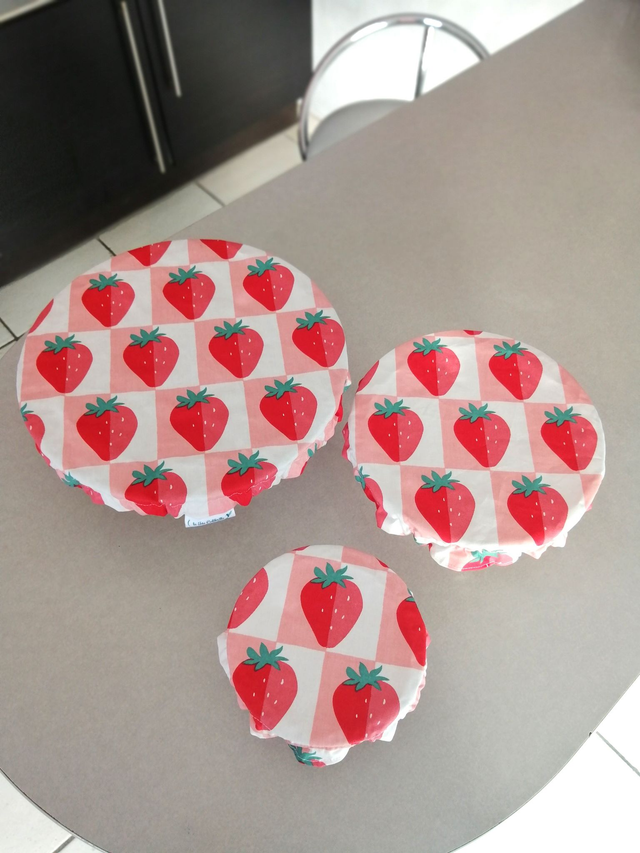 Ensemble de 3 Charlottes à plats - Strawberry