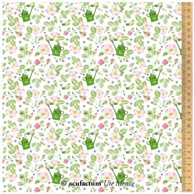 35 cm BW-Stoff "Rosenliebe" 