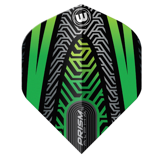 WINMAU PRISM ALPHA BLACK &amp; GREEN NO2 FLIGHTS