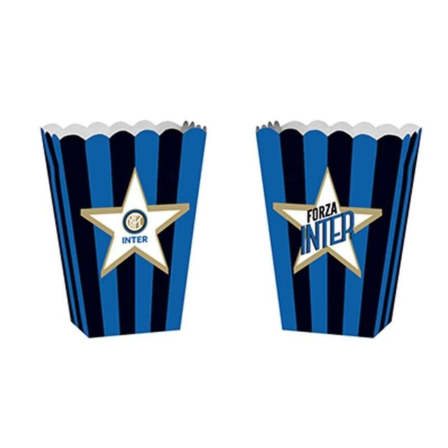 INTER , CONTENITORI POP CORN , PATATITE  , PARTY INTER 