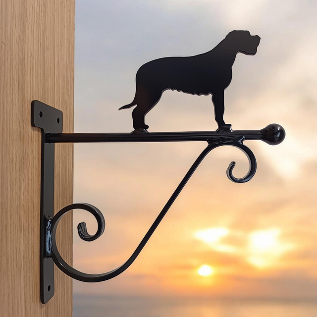 Irish Wolfhound Hanging Basket Bracket