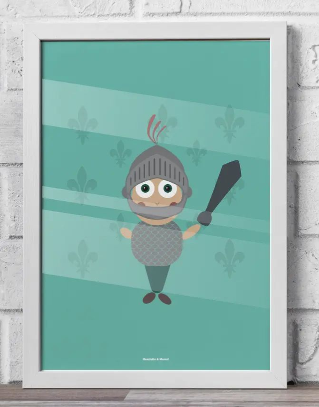 06 - Affiche enfant chevalier