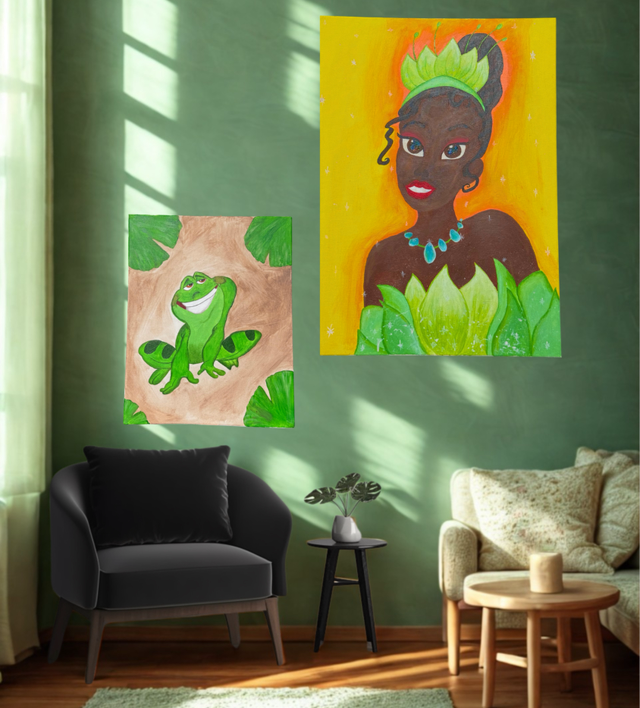 Duo princesse et la grenouille 