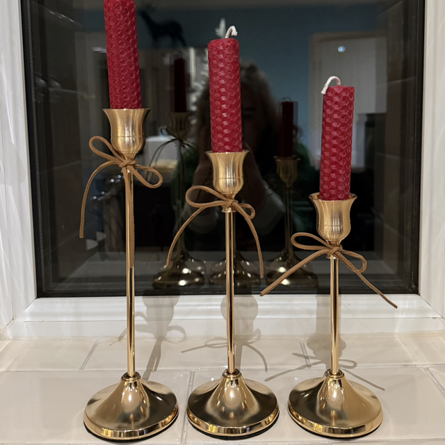 Copper Candle Sticks (Set of 3)