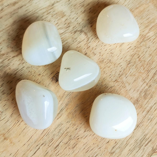 Pierre roulée Agate Blanche A