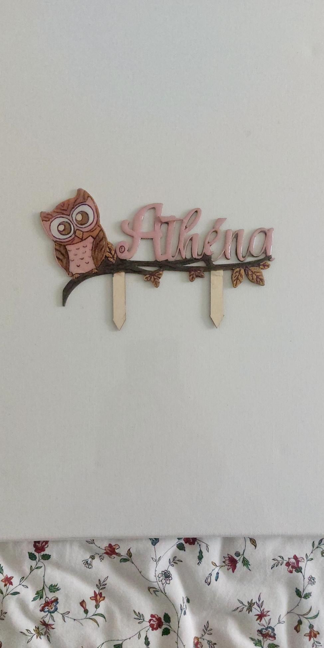 Cake topper chouette 