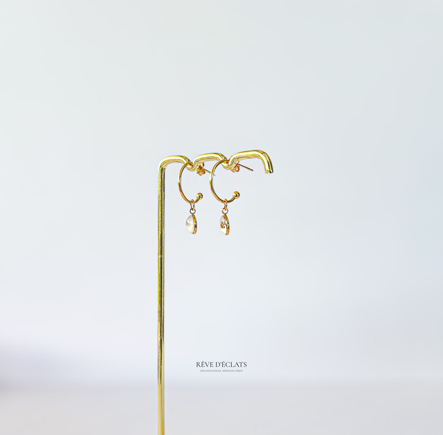 Boucles d'oreilles - Fleurs de bougainvillier