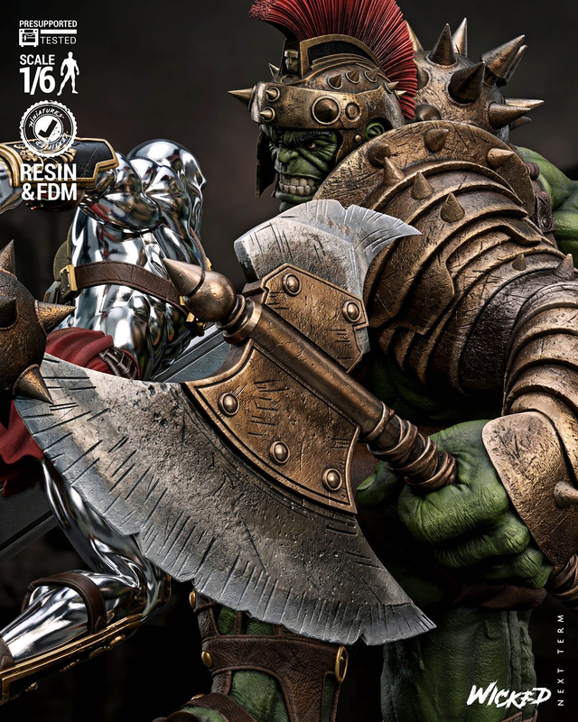 Diorama HULK Planet vs SURFEUR D'ARGENT série comics