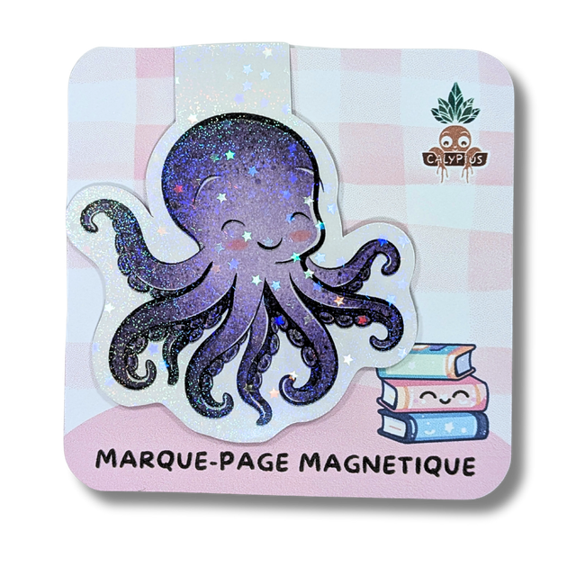 Marque-page magnétique Poulpe