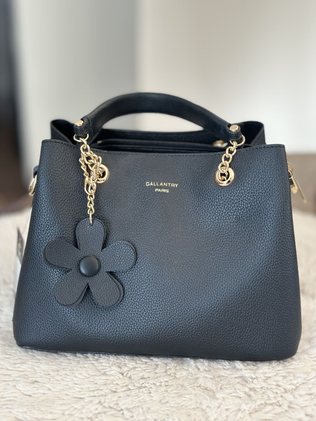 Sac GALLANTRY fleur noir 