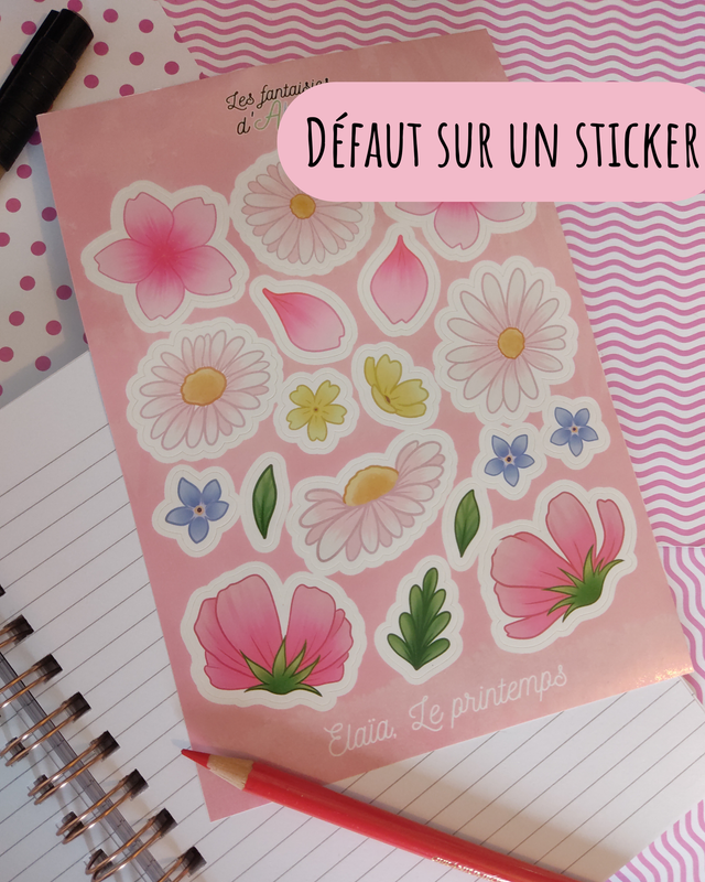 [Défaut d'impression] Planche de stickers Élaïa
